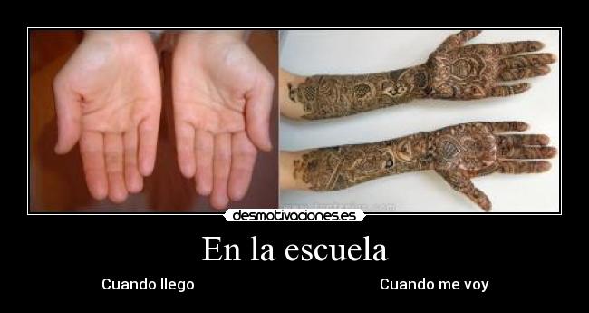 En la escuela - Cuando llego Cuando me voy