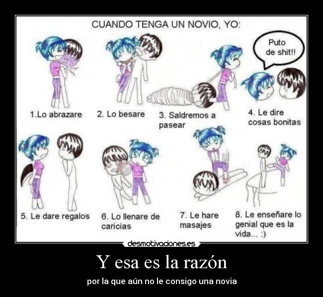 Y esa es la razón - por la que aún no le consigo una novia