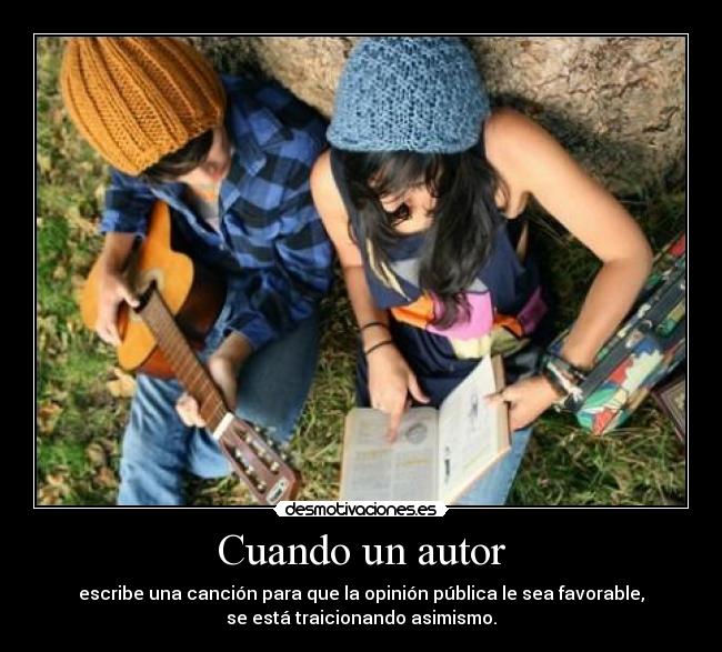 Cuando un autor -