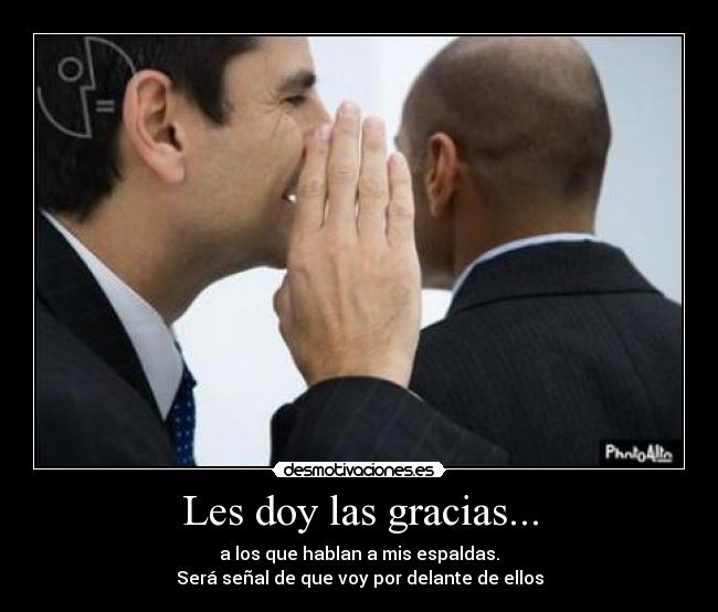Les doy las gracias... -