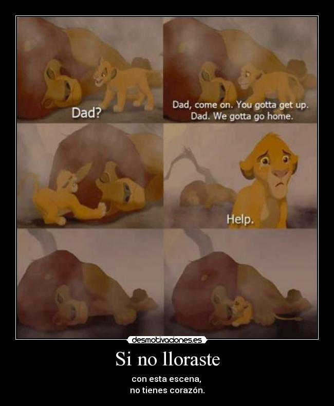 Si no lloraste -
