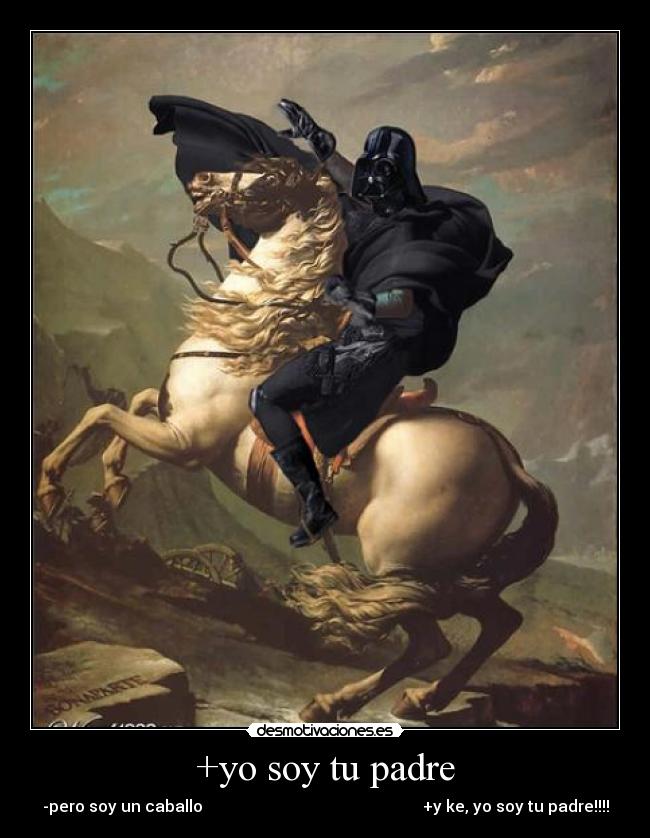 carteles padre dark caballo desmotivaciones