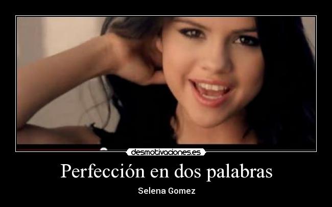 Perfección en dos palabras -