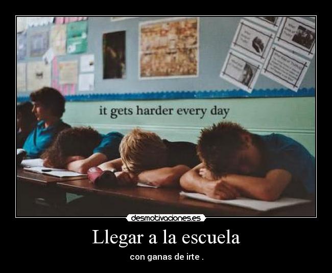 Llegar a la escuela - 