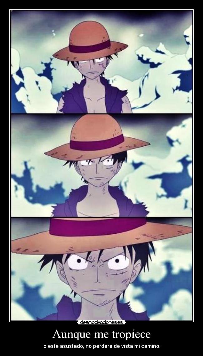 carteles one piece luffy frase ending desmotivaciones