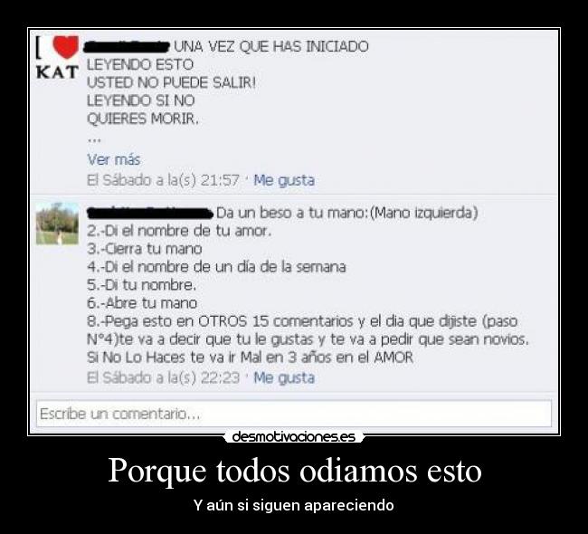 Porque todos odiamos esto - 