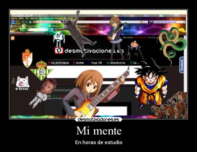 Mi mente - En horas de estudio