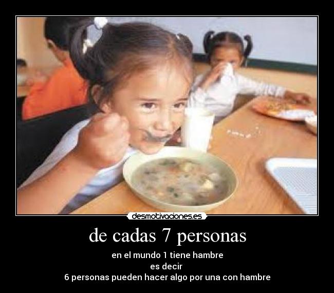 de cadas 7 personas -