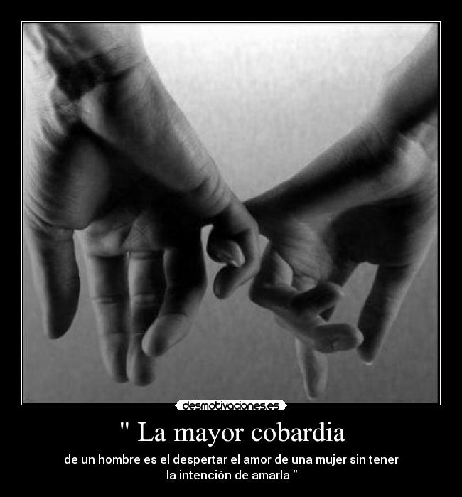 La mayor cobardia -