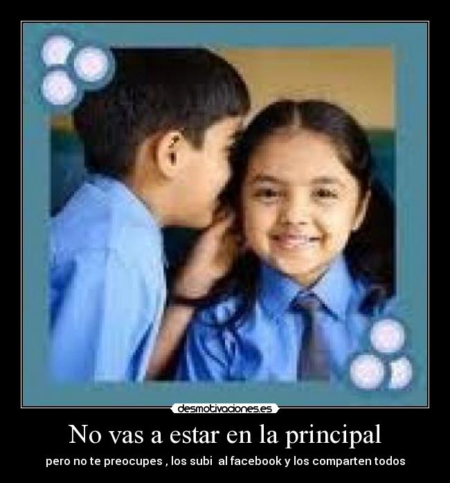 No vas a estar en la principal - 