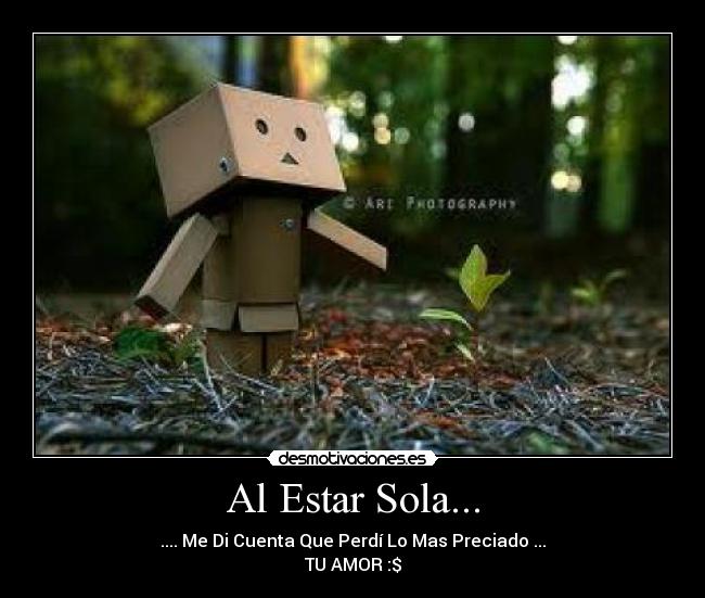 Al Estar Sola... - .... Me Di Cuenta Que Perdí Lo Mas Preciado ...
TU AMOR :$