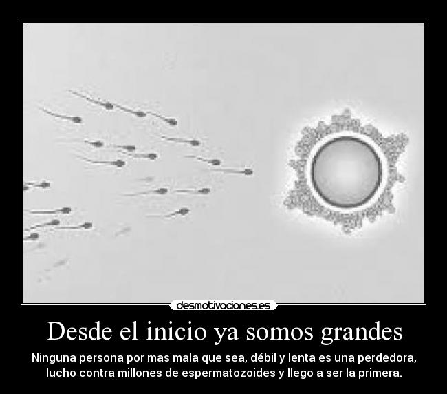 Desde el inicio ya somos grandes -