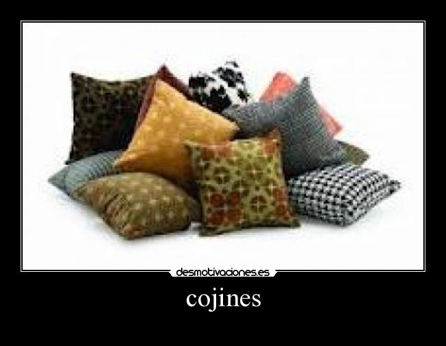 cojines -