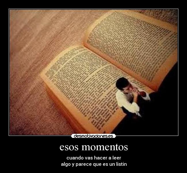 esos momentos - 