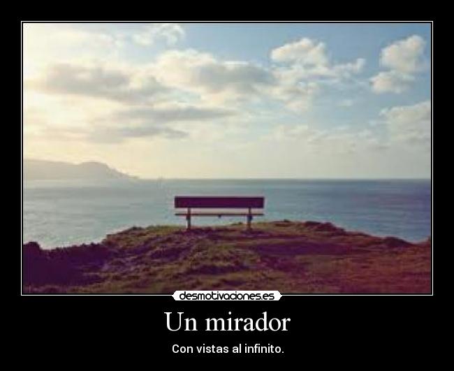 Un mirador -