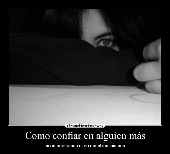 Como confiar en alguien más -