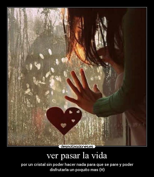 ver pasar la vida -