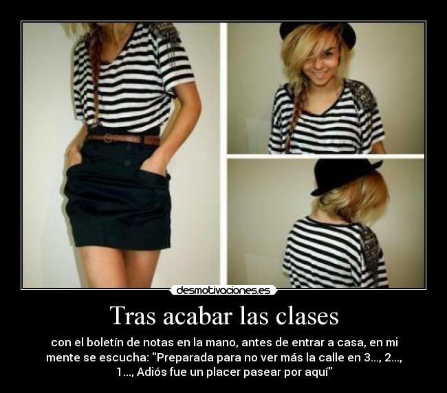Tras acabar las clases -