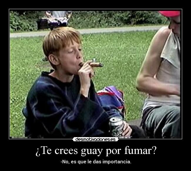 ¿Te crees guay por fumar? - 