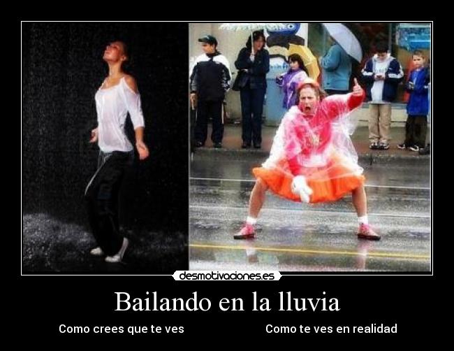 Bailando en la lluvia -