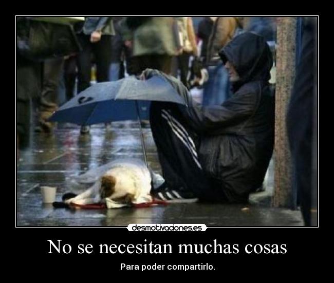No se necesitan muchas cosas -