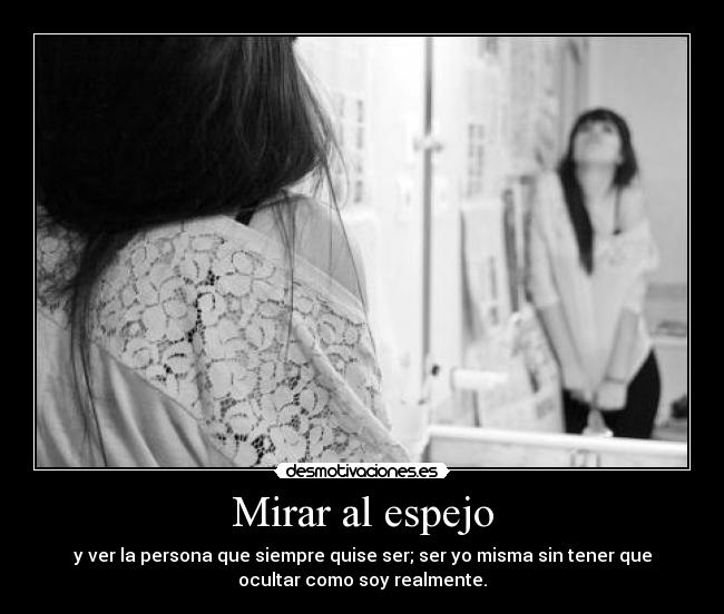 Mirar al espejo -