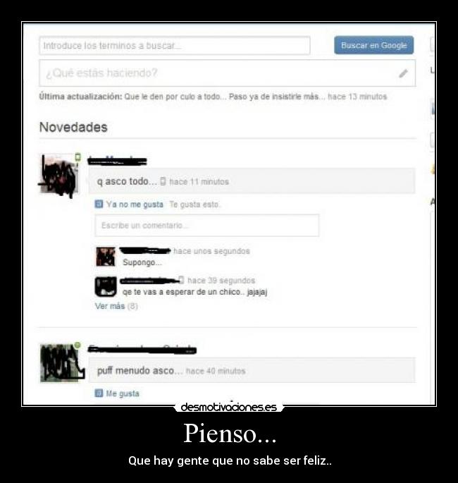 Pienso... -