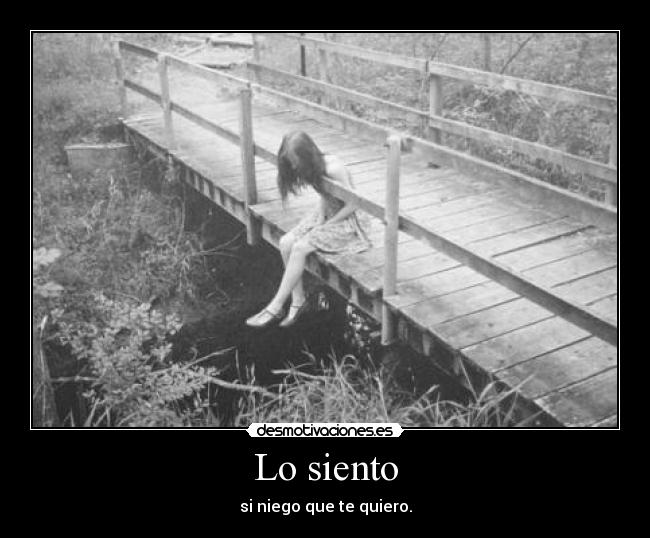 Lo siento -