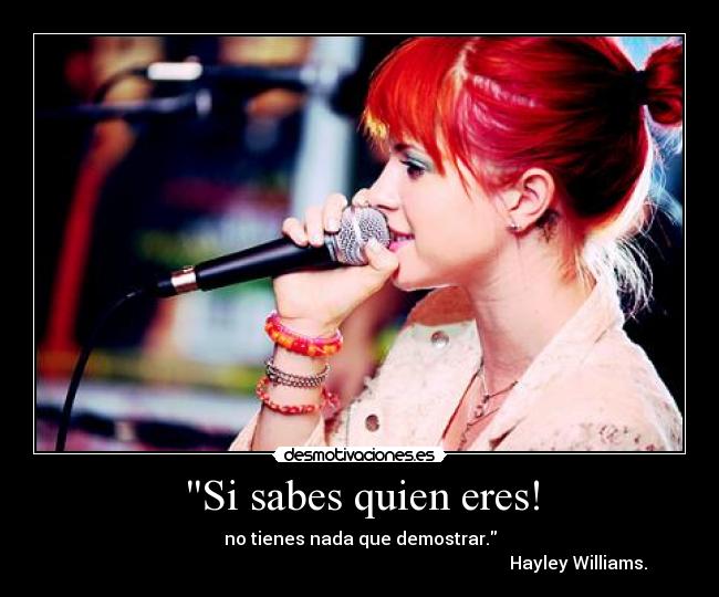 Si sabes quien eres! -