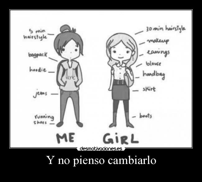 Y no pienso cambiarlo - 