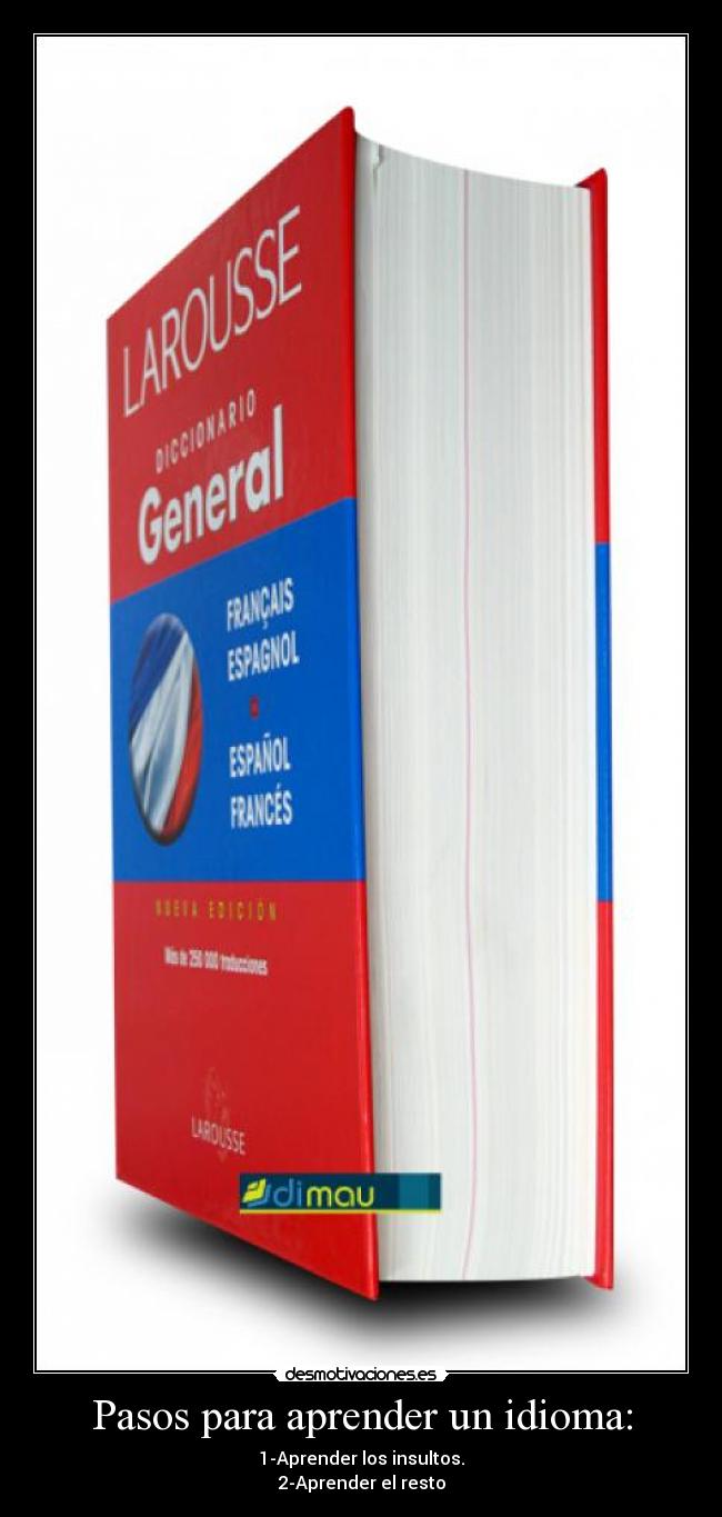 carteles idioma idioma desmotivaciones