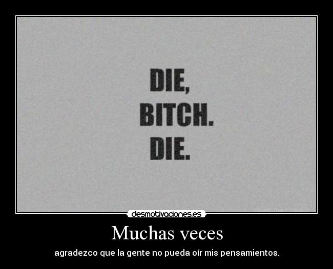 Muchas veces -