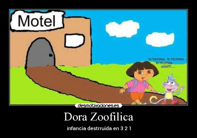 Dora Zoofilica - infancia destrruida en 3 2 1