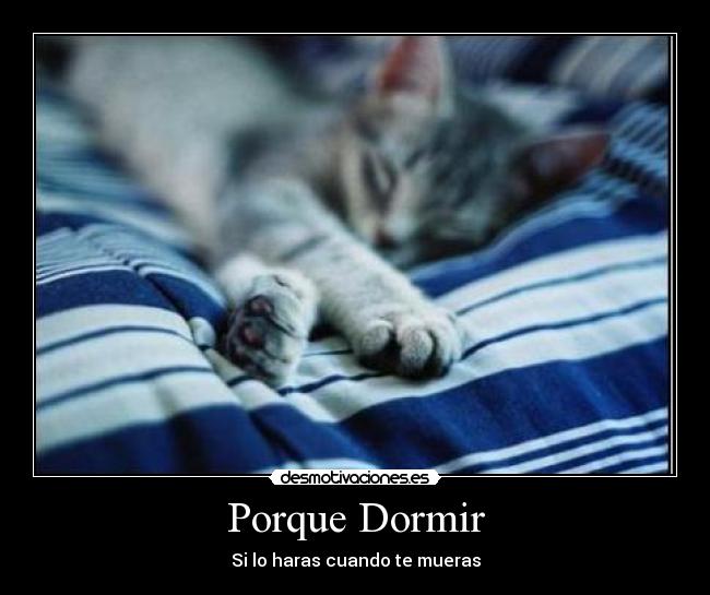 Porque Dormir -