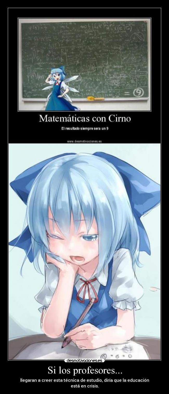 Si los profesores... -