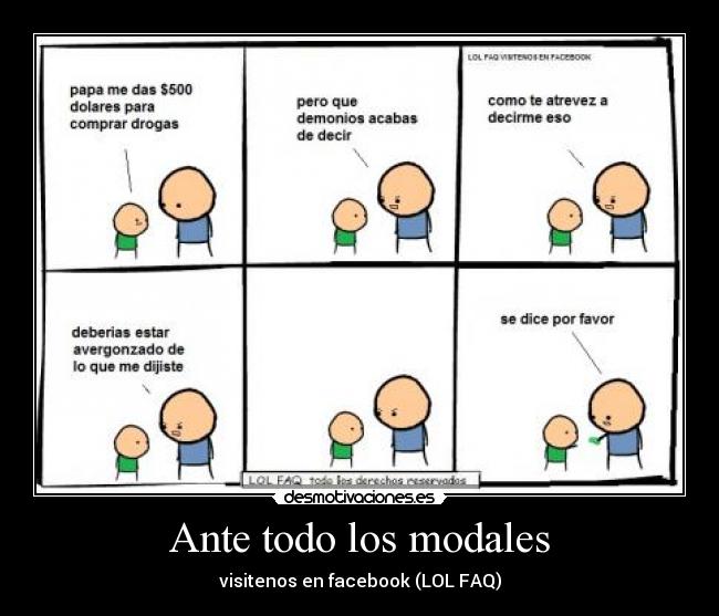 Ante todo los modales - visitenos en facebook (LOL FAQ)