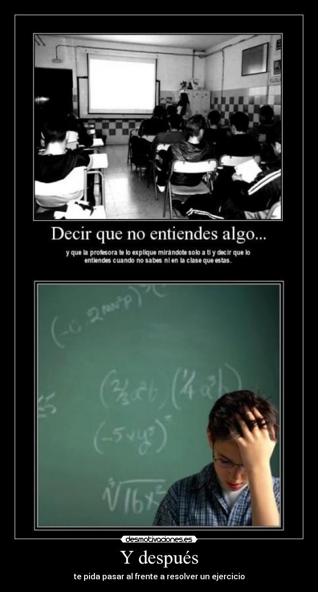 carteles clases desmotivaciones