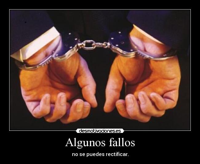 Algunos fallos - no se puedes rectificar.