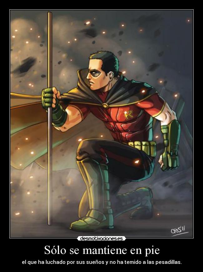 Sólo se mantiene en pie -