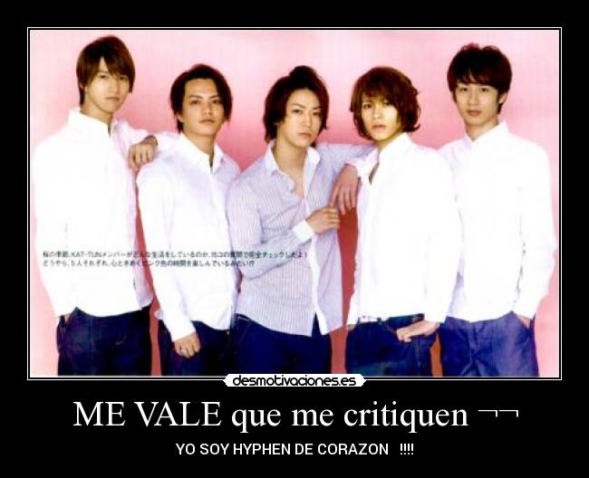 ME VALE que me critiquen ¬¬ -