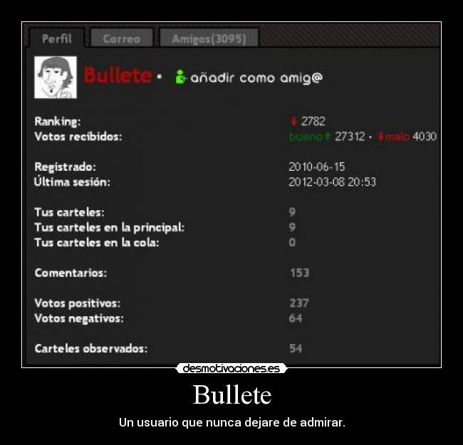 Bullete - Un usuario que nunca dejare de admirar.