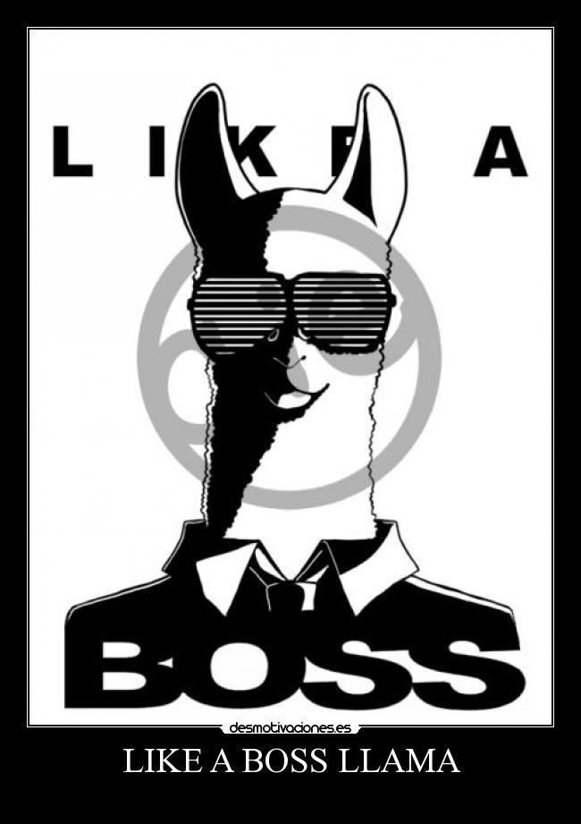 LIKE A BOSS LLAMA - 