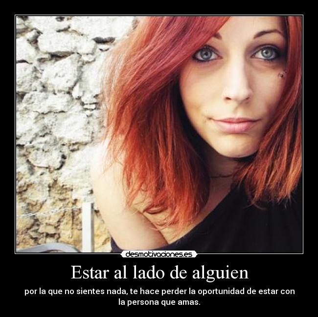 Estar al lado de alguien - 