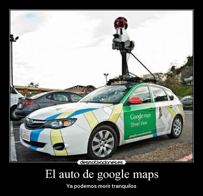 El auto de google maps -