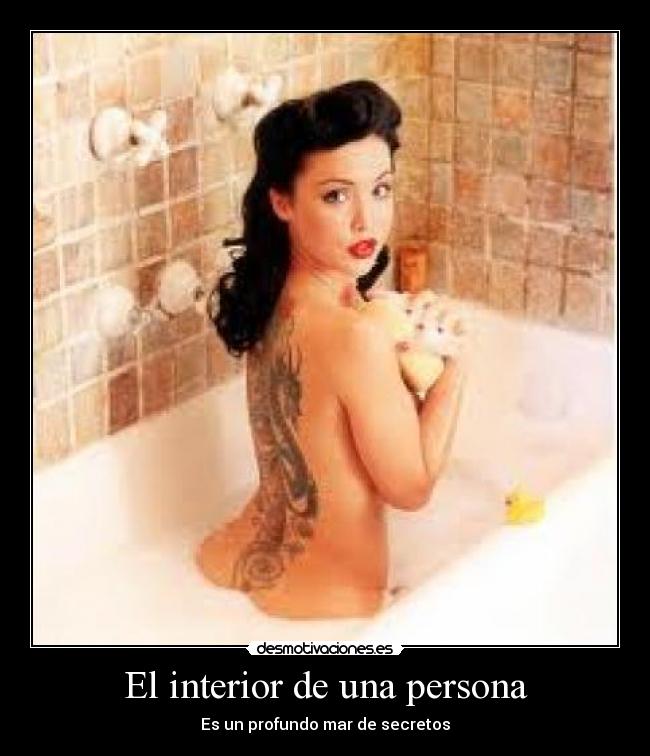 El interior de una persona - Es un profundo mar de secretos