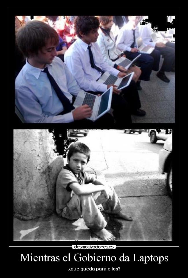 Mientras el Gobierno da Laptops - 