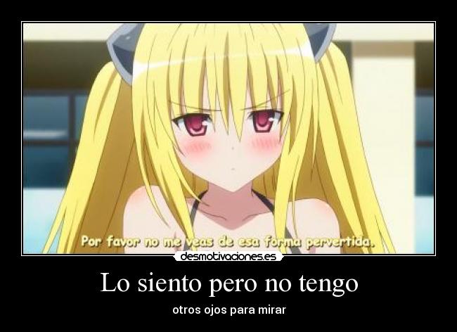 carteles siento pero tengo otros ojos para mirar desmotivaciones