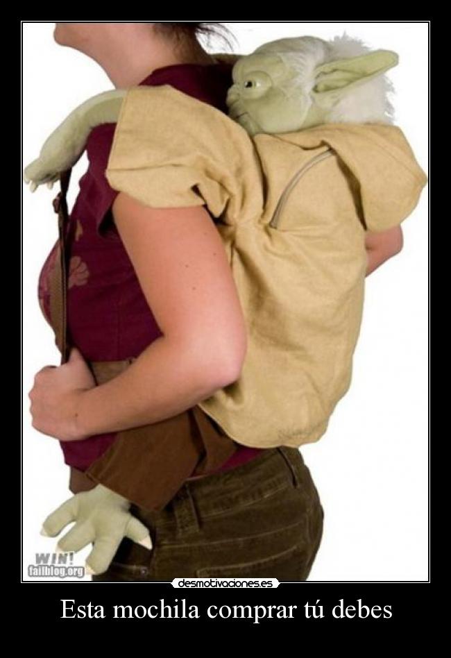 Esta mochila comprar tú debes -