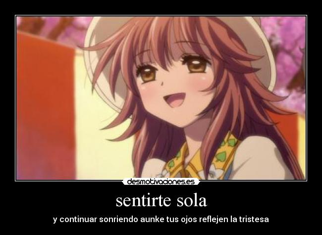 sentirte sola - 