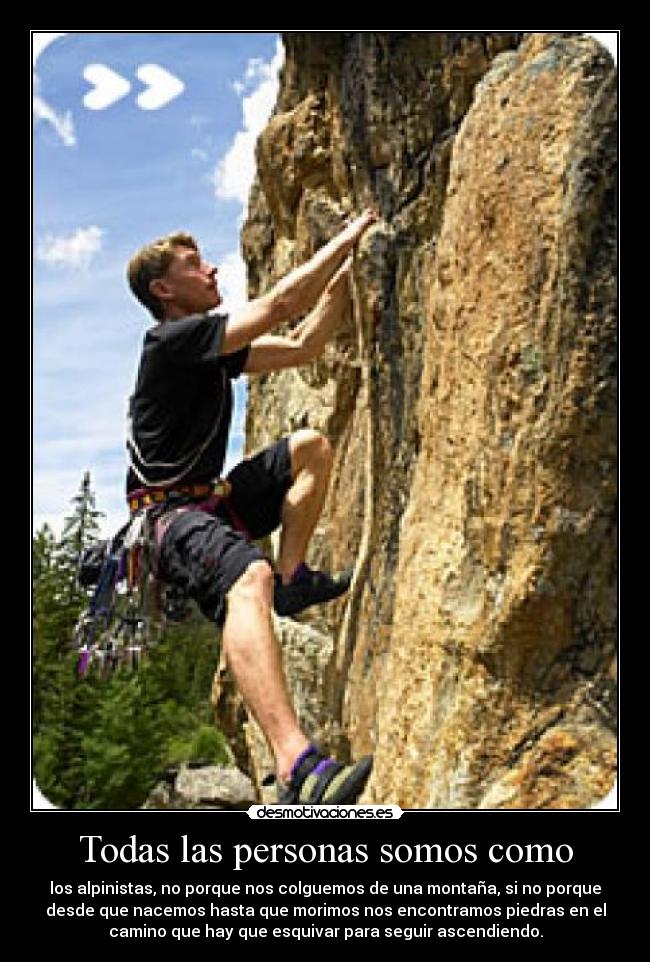 Todas las personas somos como -